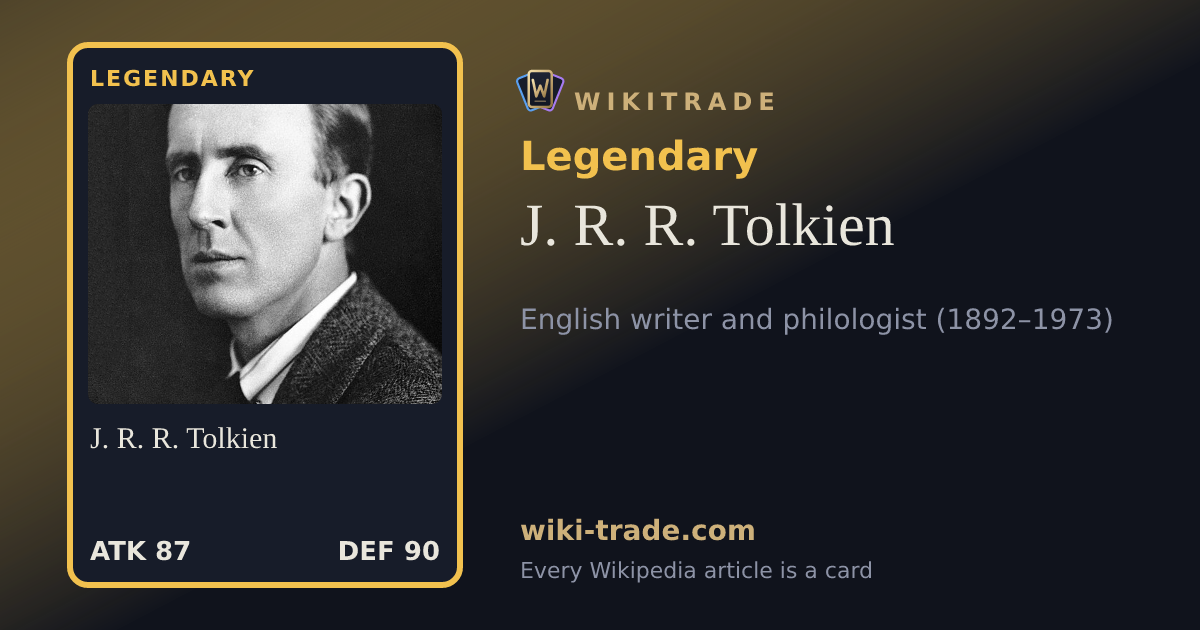J. R. R. Tolkien — Legendary card