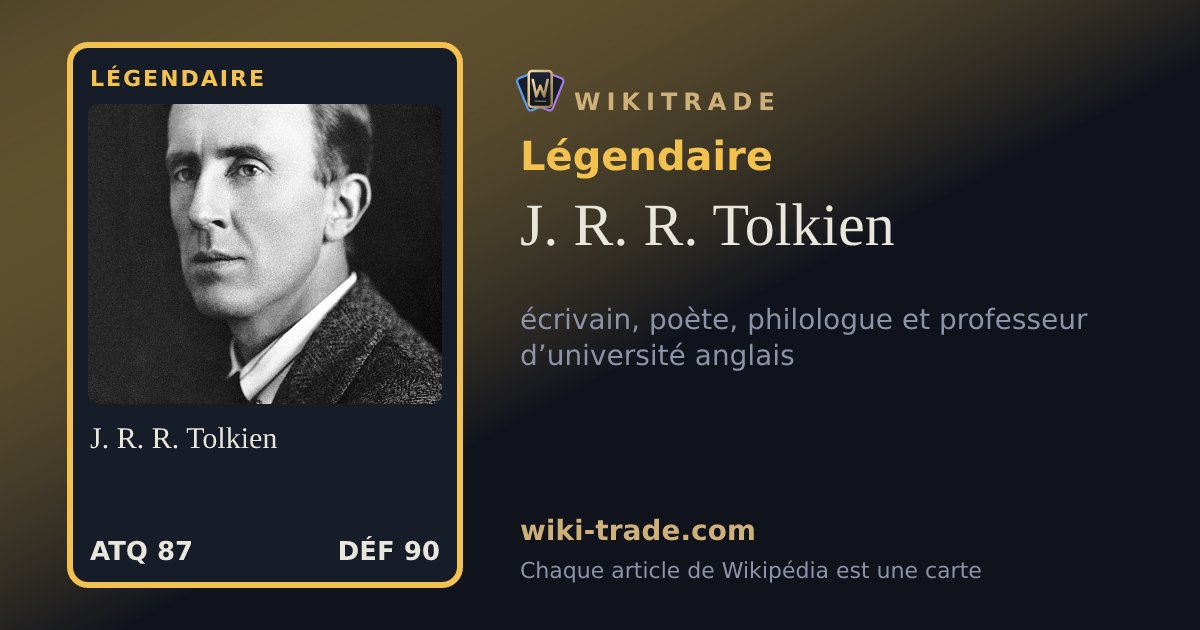 J. R. R. Tolkien — carte Légendaire