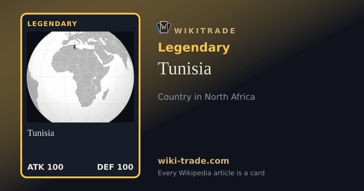 Tunisia — Legendary card