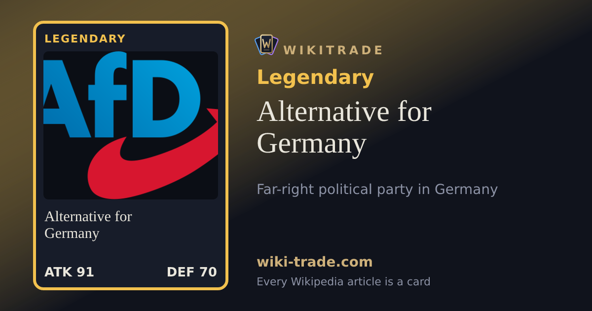 Alternative for Germany — Legendary card