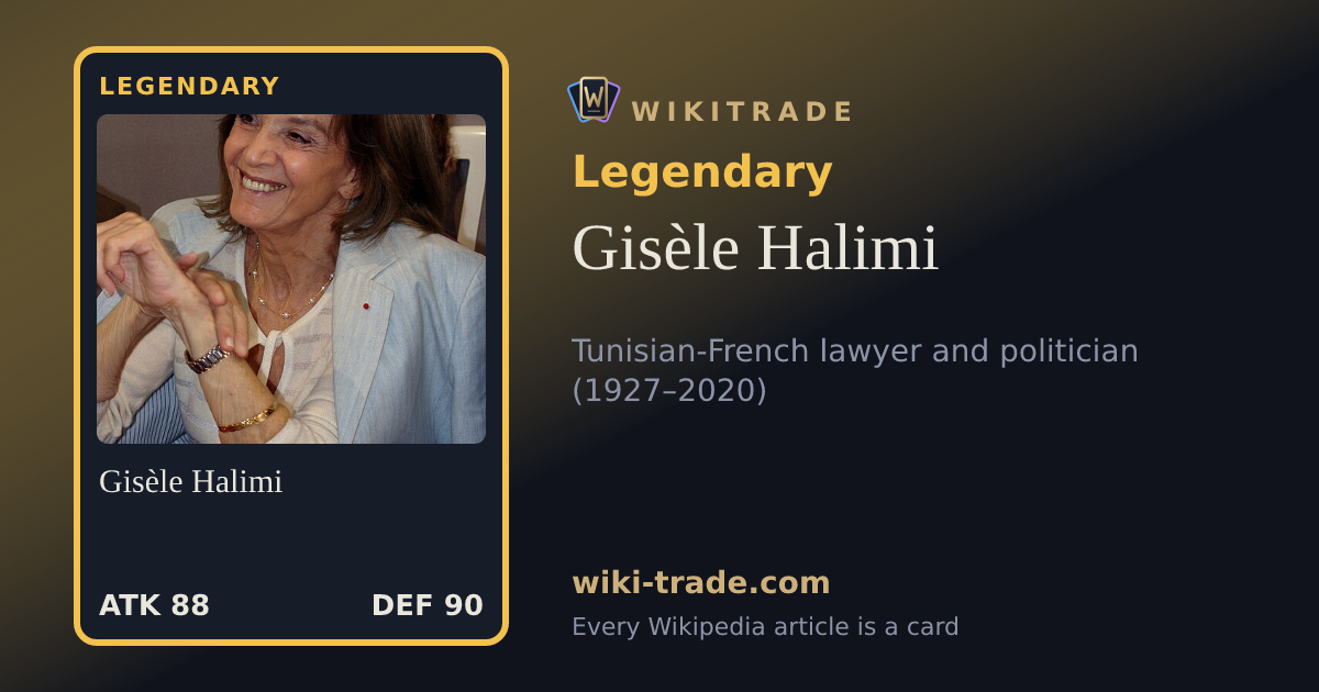 Gisèle Halimi — Legendary card