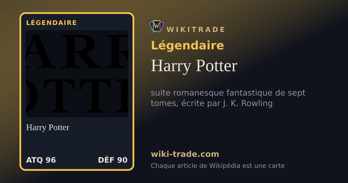 Harry Potter — carte Légendaire