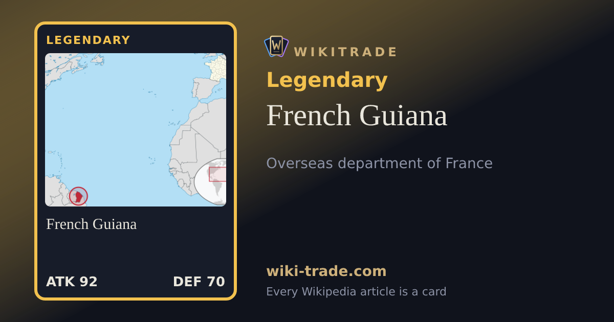 French Guiana — Legendary card