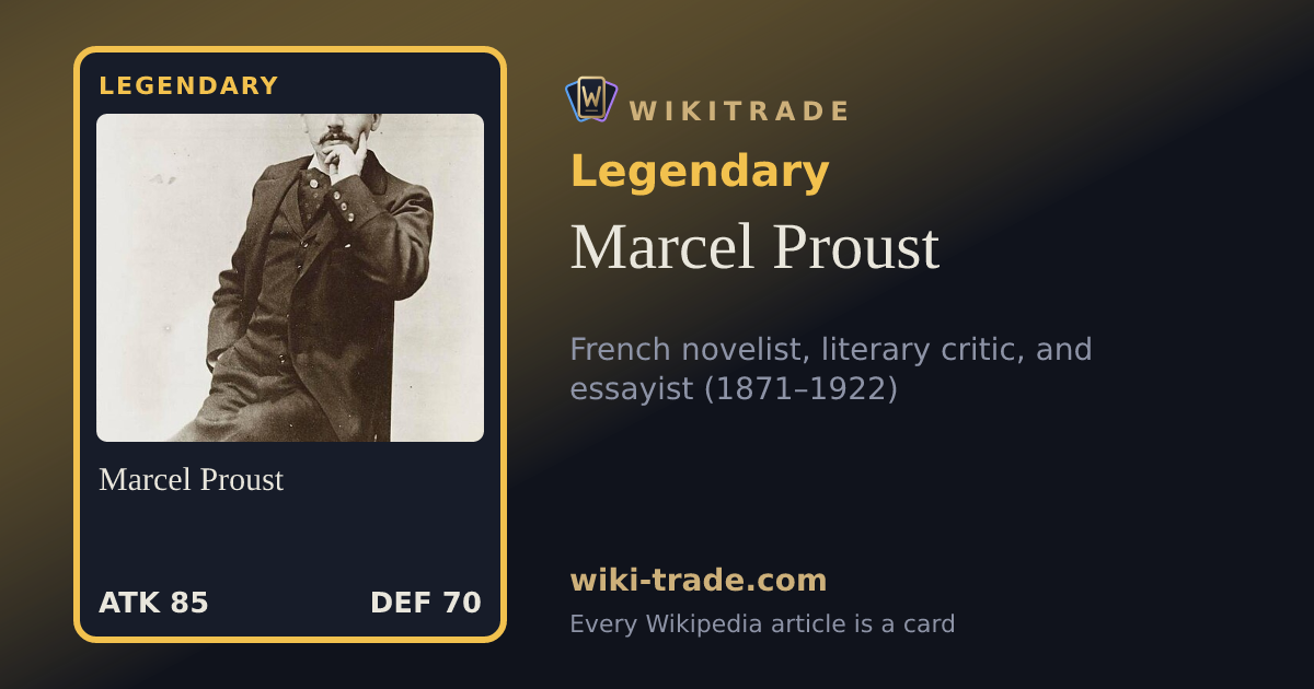 Marcel Proust — Legendary card