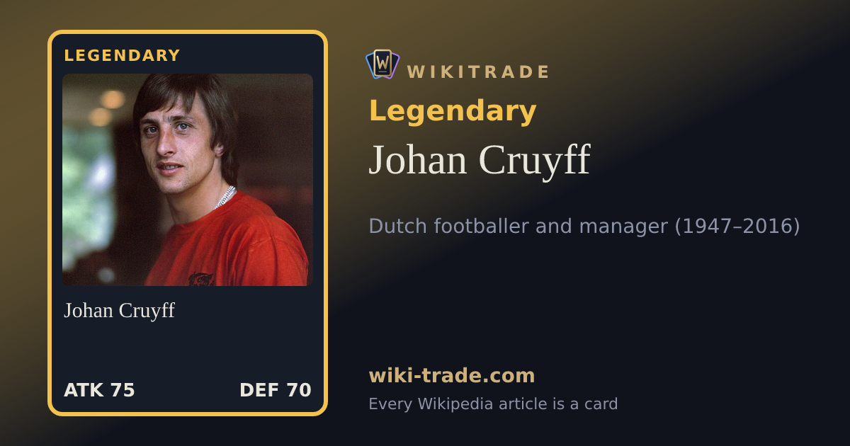 Johan Cruyff — Legendary card