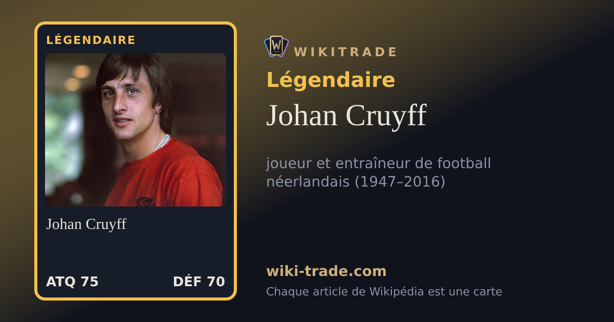 Johan Cruyff — carte Légendaire