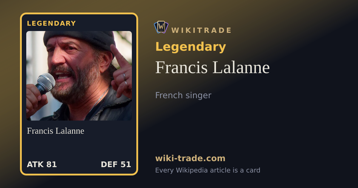 Francis Lalanne — Legendary card