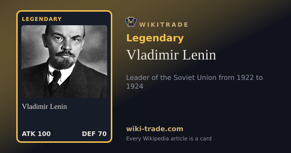 Vladimir Lenin — Legendary card