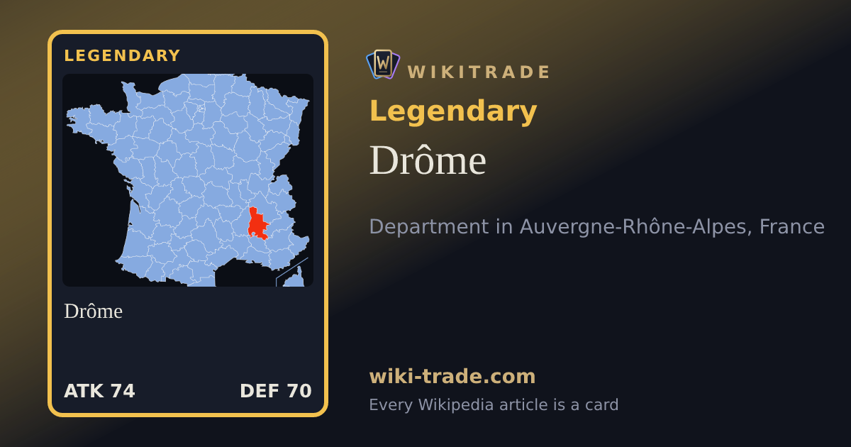 Drôme — Legendary card