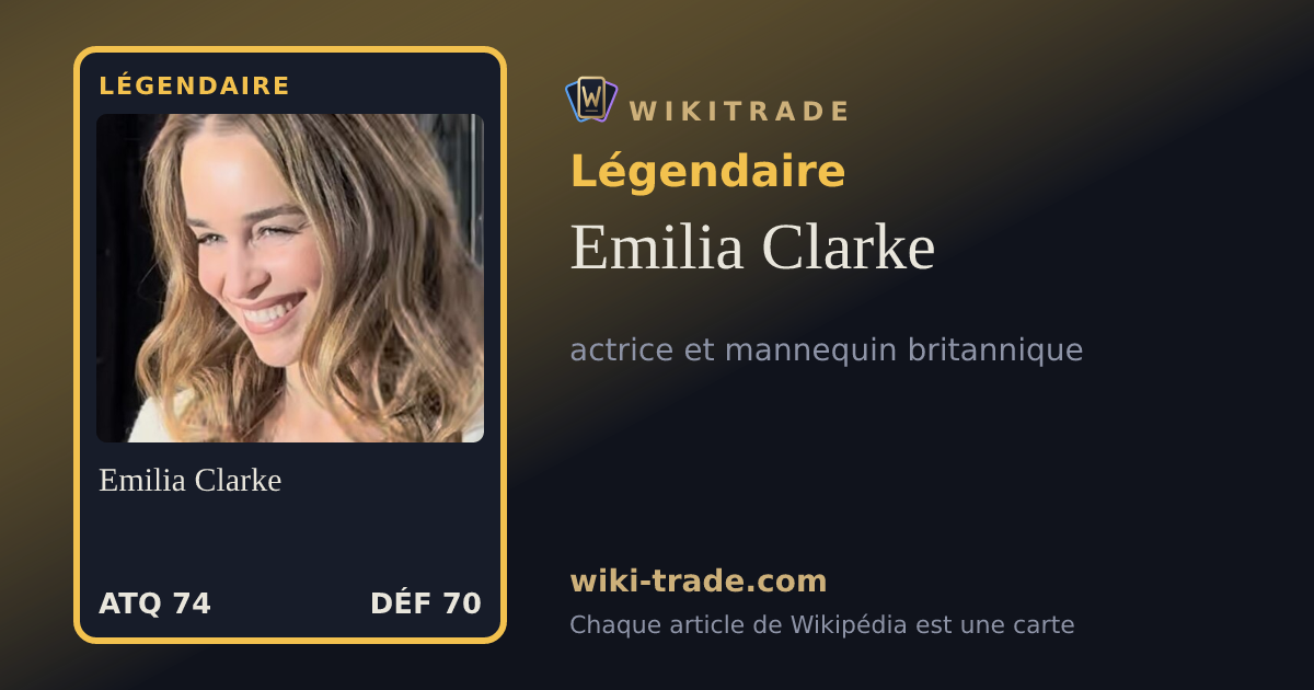 Emilia Clarke — carte Légendaire