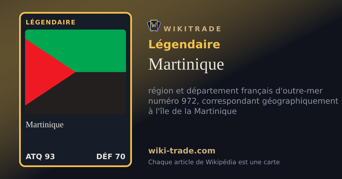 Martinique — carte Légendaire