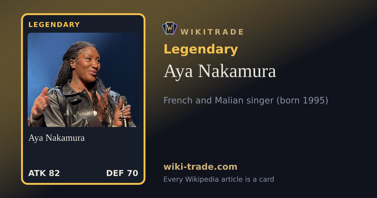 Aya Nakamura — Legendary card