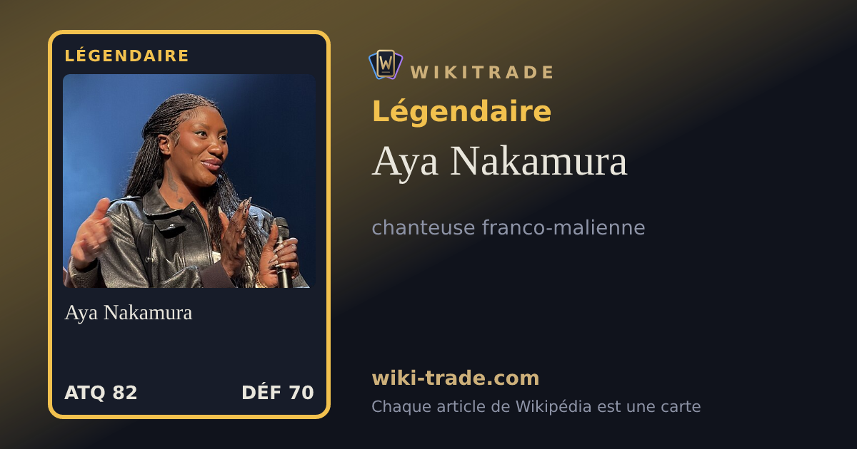Aya Nakamura — carte Légendaire