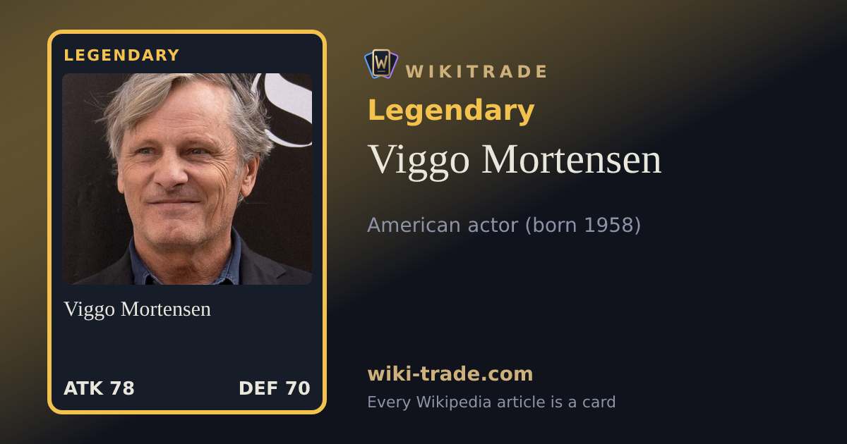 Viggo Mortensen — Legendary card