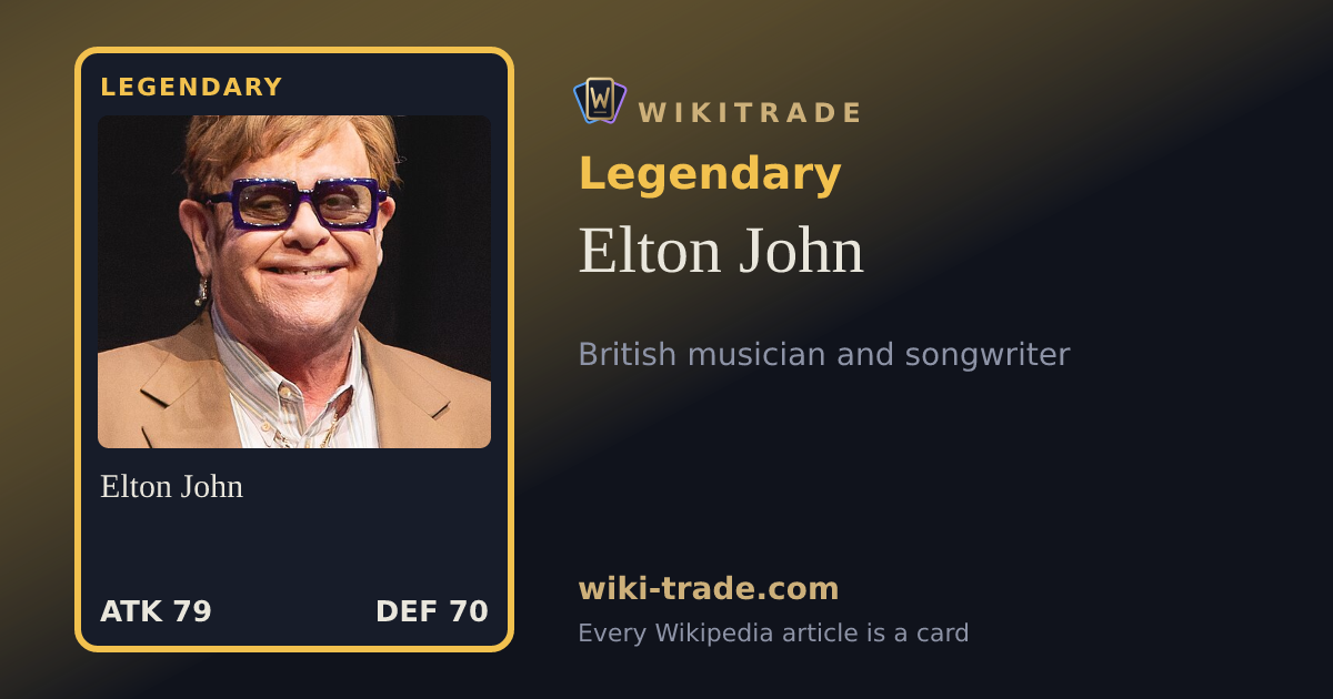 Elton John — Legendary card