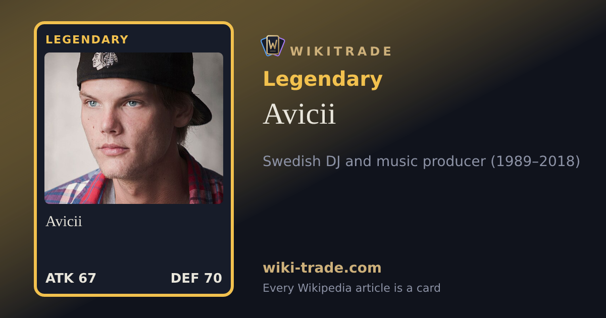 Avicii — Legendary card