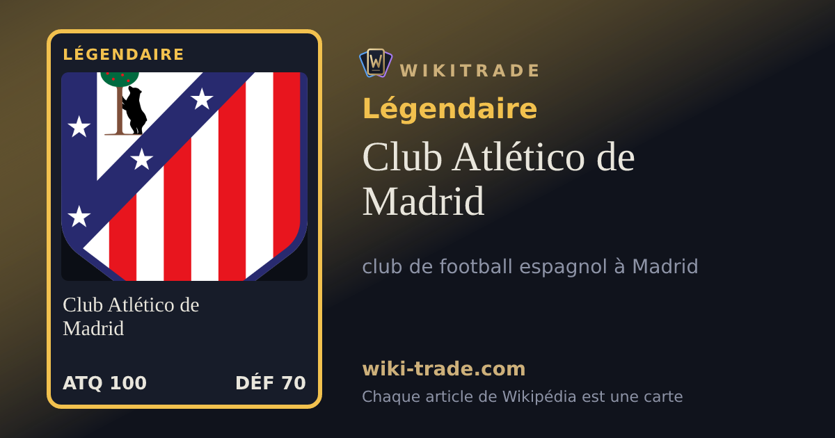 Club Atlético de Madrid — carte Légendaire