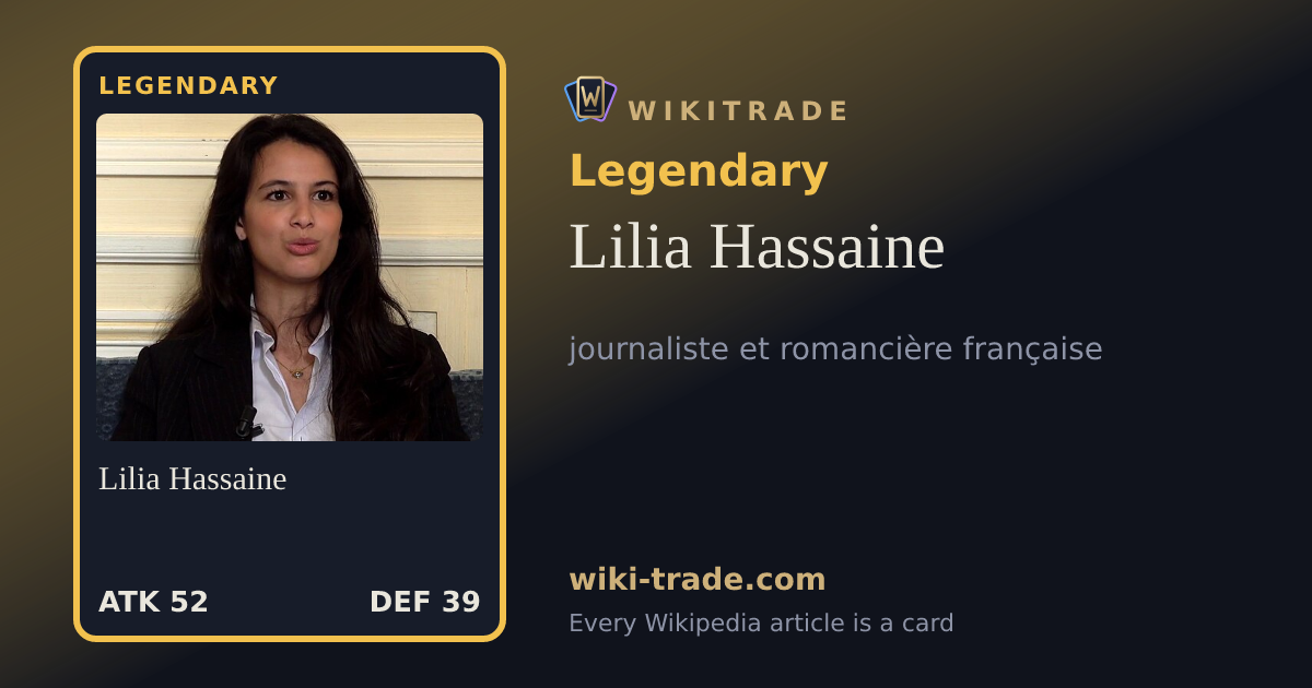 Lilia Hassaine — Legendary card
