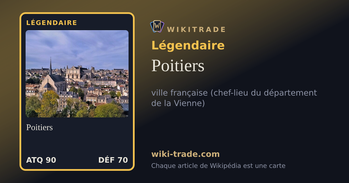 Poitiers — carte Légendaire