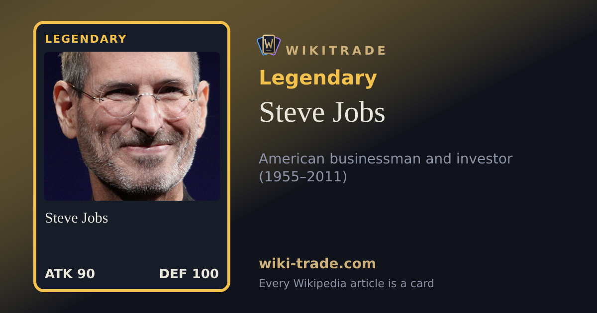 Steve Jobs — Legendary card