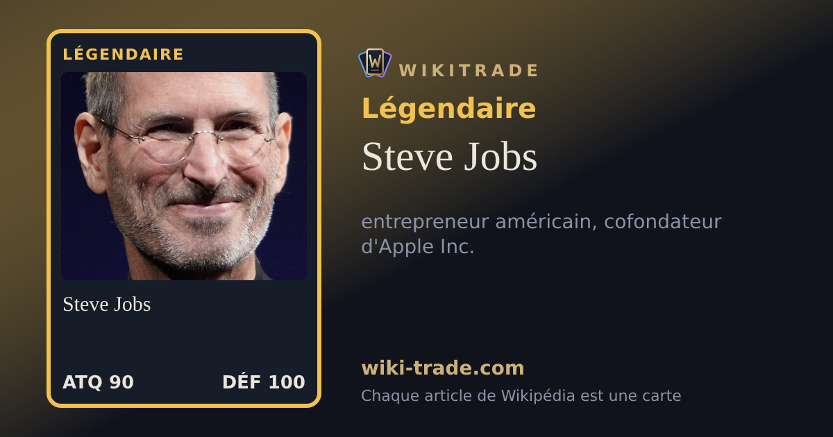 Steve Jobs — carte Légendaire