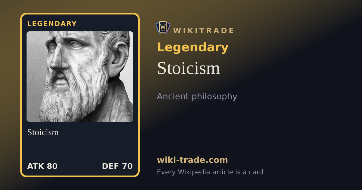 Stoicism — Legendary card