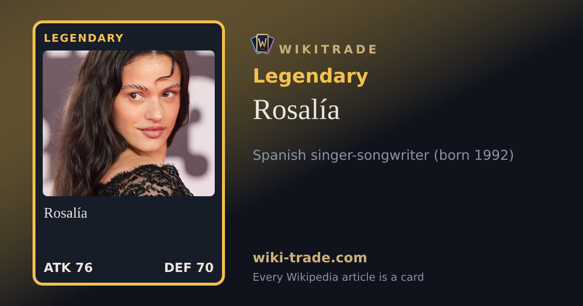 Rosalía — Legendary card