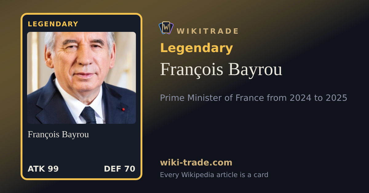François Bayrou — Legendary card