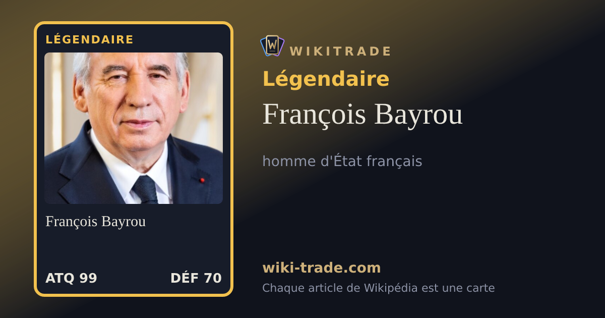 François Bayrou — carte Légendaire