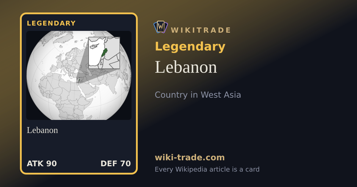 Lebanon — Legendary card
