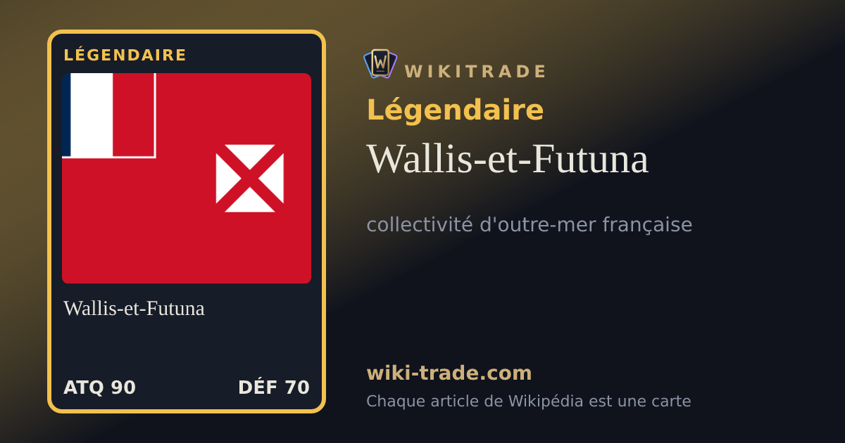 Wallis-et-Futuna — carte Légendaire