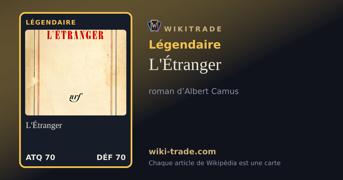 L'Étranger — carte Légendaire