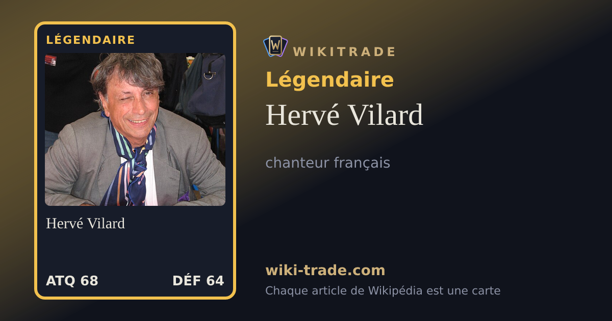 Hervé Vilard — carte Légendaire