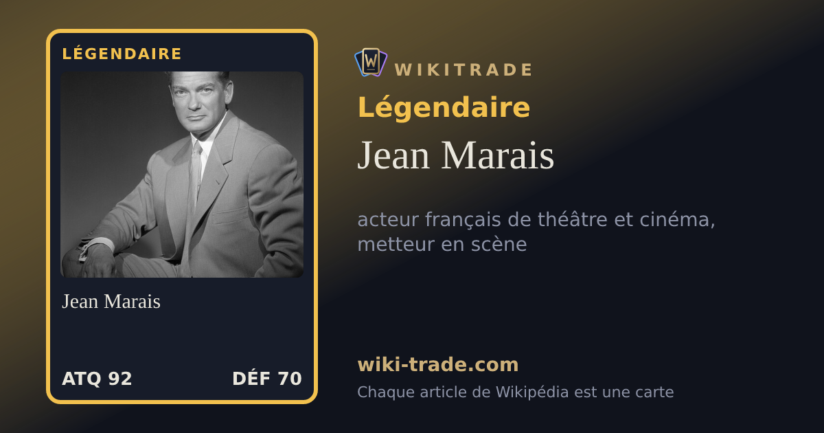 Jean Marais — carte Légendaire