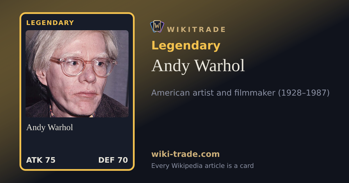 Andy Warhol — Legendary card