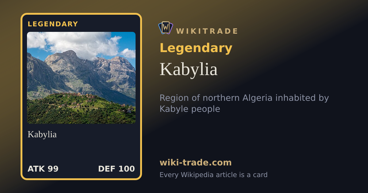 Kabylia — Legendary card