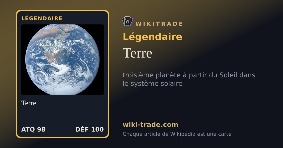 Terre — carte Légendaire