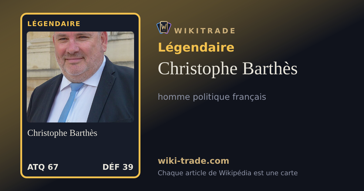 Christophe Barthès — carte Légendaire