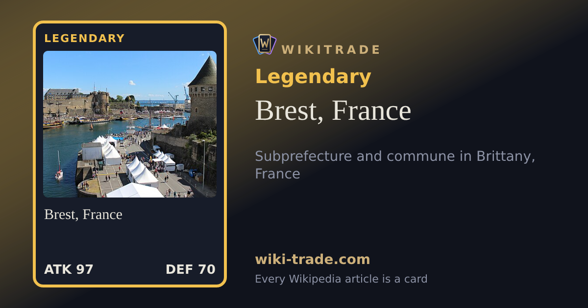 Brest, France — Legendary card