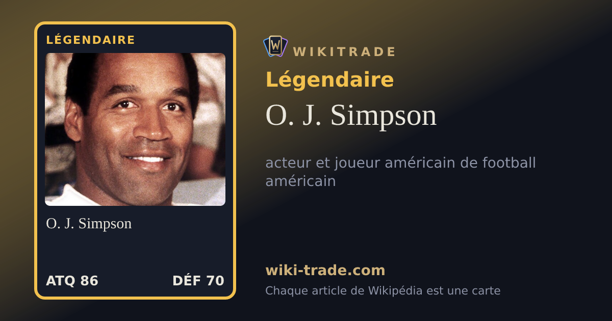 O. J. Simpson — carte Légendaire
