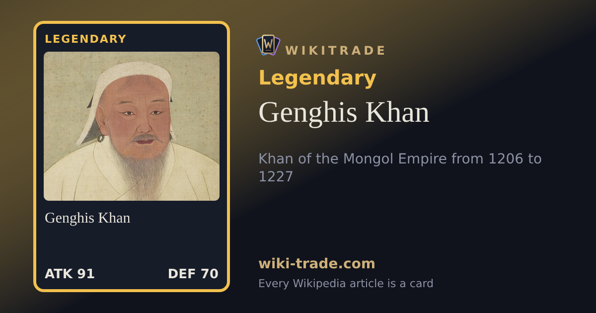 Genghis Khan — Legendary card