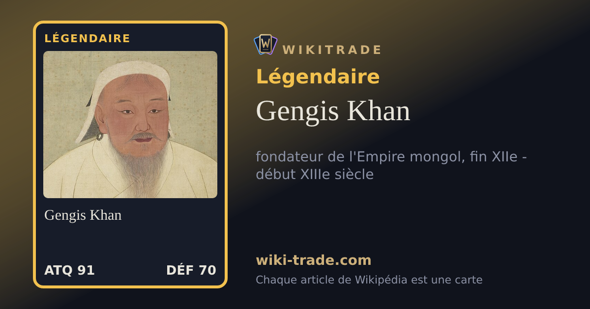Gengis Khan — carte Légendaire