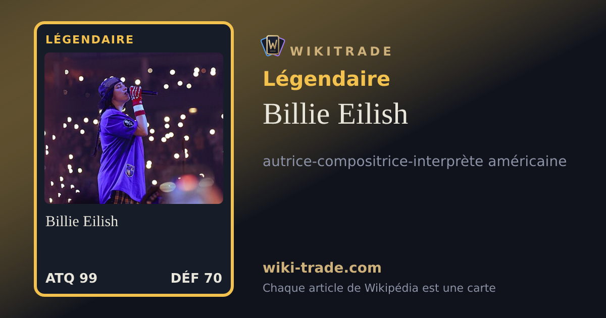 Billie Eilish — carte Légendaire