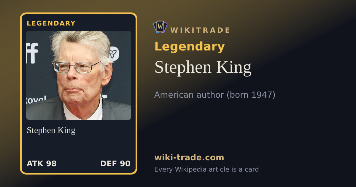 Stephen King — Legendary card