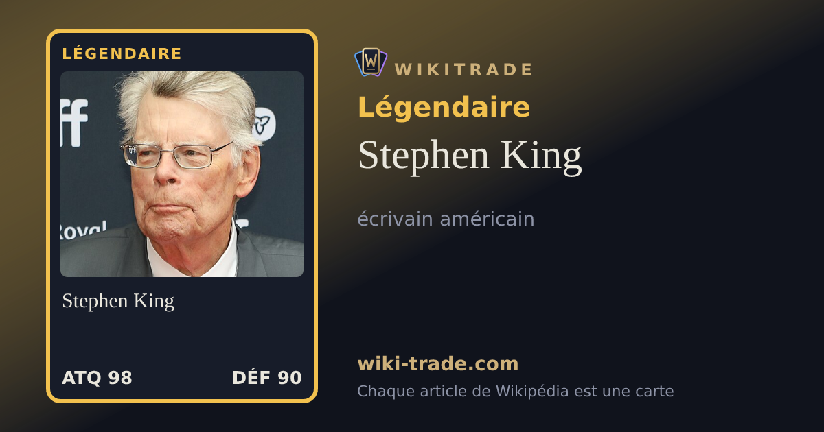 Stephen King — carte Légendaire