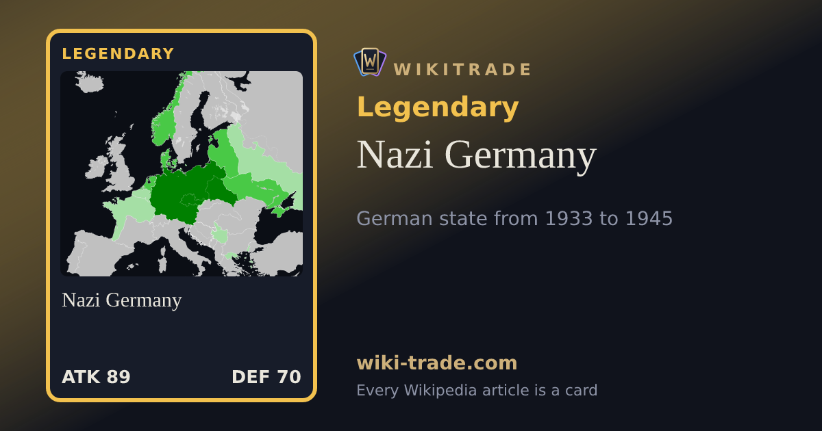 Nazi Germany — Legendary card