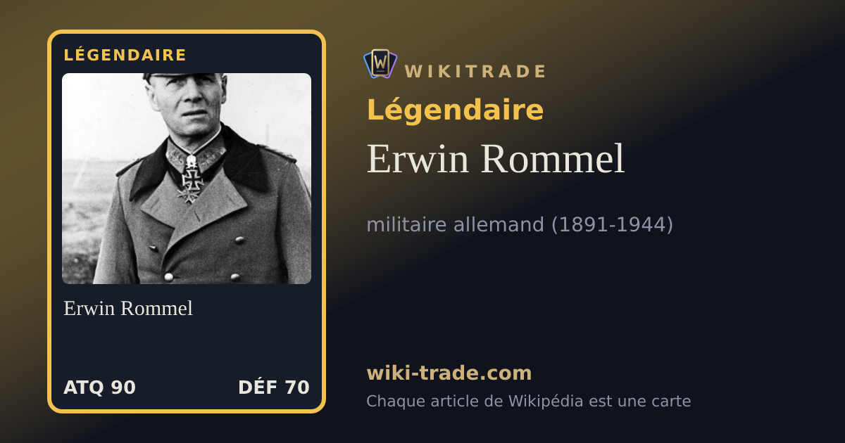 Erwin Rommel — carte Légendaire