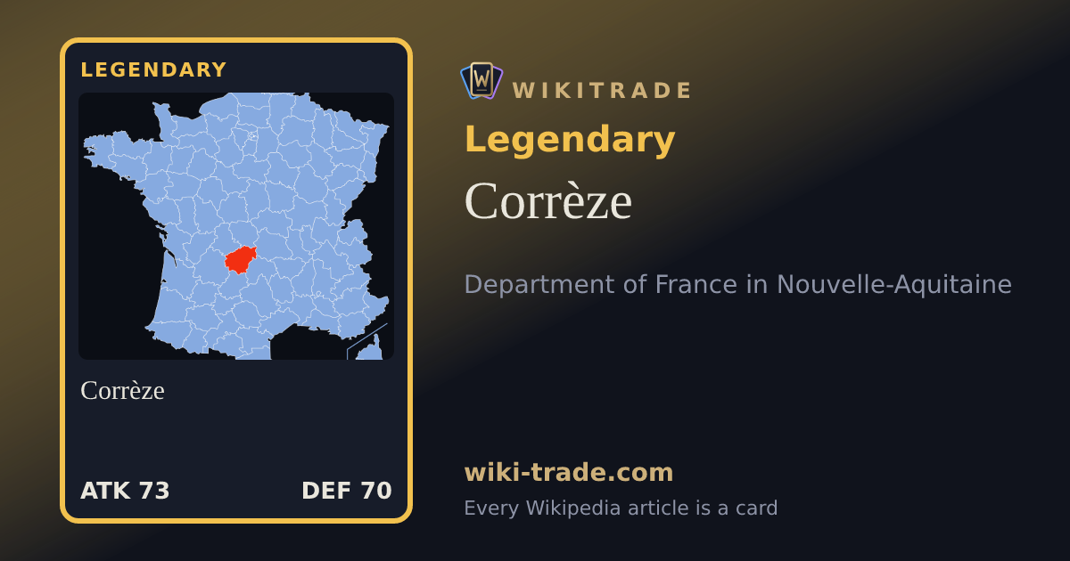 Corrèze — Legendary card