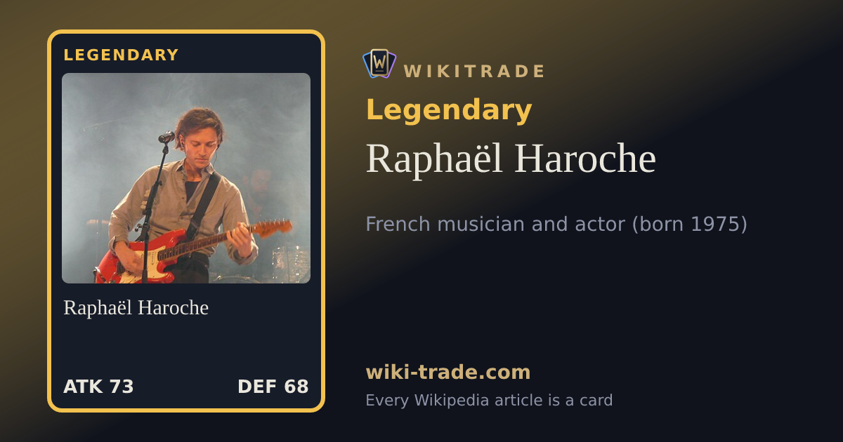 Raphaël Haroche — Legendary card