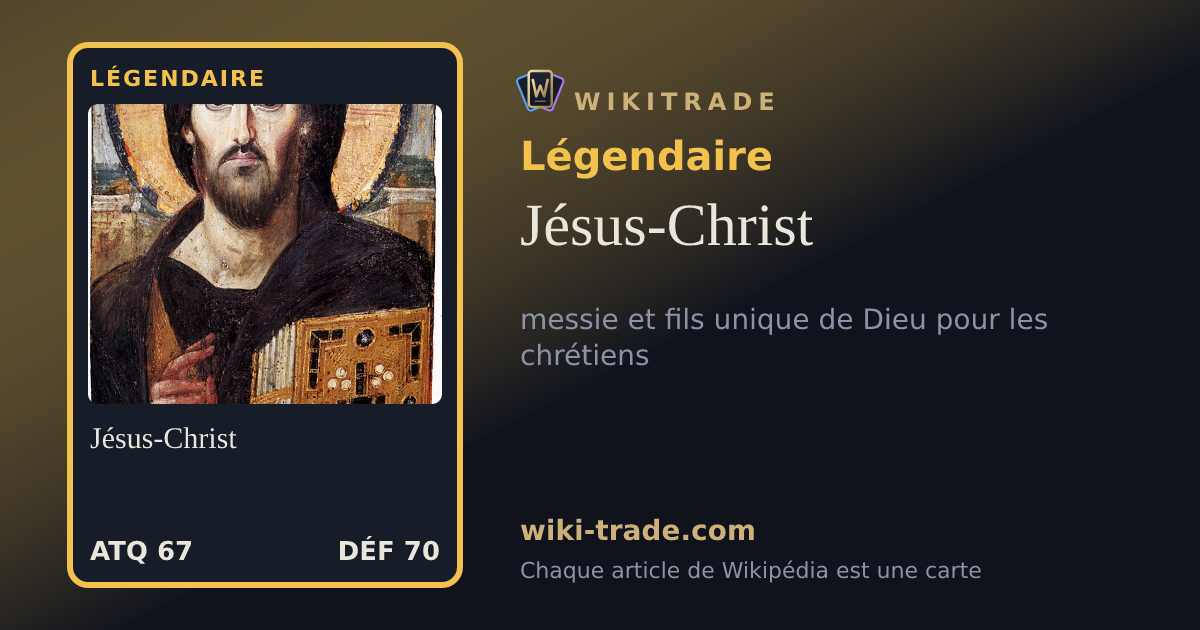 Jésus-Christ — carte Légendaire